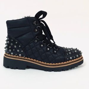 Sam Edelman Bren Quilted Studded Hiking Boots